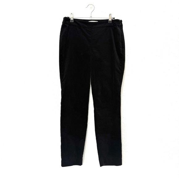 Talbots Modern Fit The Skinny Black Velvet Pants 4P - Picture 8 of 8
